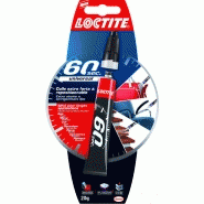 Colle glue gel LOCTITE 60 secondes LOCTITE, 20 g