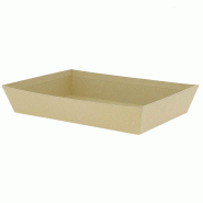 Corbeille carton rectangle Kraft 26x20 - Corbeille carton rectangle Kraft 26x20 -