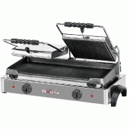 Diamond - Grill panini électrique DOUBLE, plaques rainurées - réf. WR-GR82-62 - inox AKS-WR-GR82-62