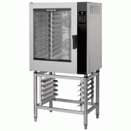 Four mixte 10 niveaux GN 1/1 et 600 x 400 mm, vapeur par injection, lavage automatique, ferrage à gauche Four mixte 10 niveaux GN 1/1 et 600 x 400 mm, vapeur par injection, lavage automatique, ferrage à gauche