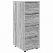 Helloshop26 - Armoire de rangement rectangulaire fonctionnelle 40 x 48 x 105 cm en bois d'ingénierie gris sonoma 02_0054657 - gris Bois massif 300023