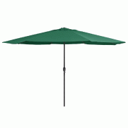 Helloshop26 - Parasol d'extérieur avec mât en métal 400 cm vert 02_0008269 - vert métal 3000442082722