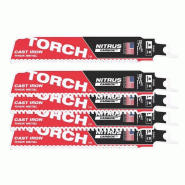 Lames de scie sabre TORCH? NITRUS CARBIDE? 150 mm 8 TPI Milwaukee - 5 pièces - 48475561