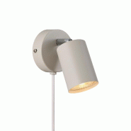 Nordlux Applique murale EXPLORE  Métal Beige, H.11.5 - IP20 - GU10 / Intérieur - beige 5704924018800