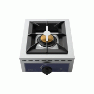Plan de cuisson à gaz avec 1 brûleur 7 kW (méthane) 370x510x200 mm - VIRTUS - 0615402950879