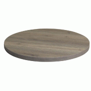 Plateau rond de table d'intérieur Tavola Ø60 cm stratifié Rovere Texas