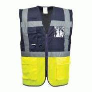 Portwest - Gilet de sécurité bicolore EXECUTIVE PARIS HV Jaune / Bleu Marine Taille 3XL - XXXL jaune 5036108214860 Portwest - Gilet de sécurité bicolore EXECUTIVE PARIS HV Jaune / Bleu Marine Taille 3XL - XXXL jaune 5036108214860