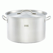 Romux® Marmite Droite à Induction avec Couvercle 45 cm Ø – 57,3 Litres de Capacité - gris multi-matériau 8435811805605