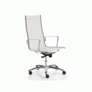 Fauteuil de direction Light V14 revêtement résille et structure chromée Fauteuil de direction Light V14 revêtement résille et structure chromée