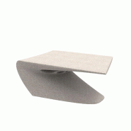 Table basse design in & out WING - écru granit