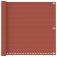 Écran de balcon Terre cuite 90x400 cm PEHD Modèle Riviera Sun Pro - 310949