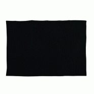 WellHome - Tapis de bain en microfibre 50x80cm couleur noire - Oruga - noir WH17199