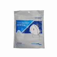 STRICKER - Lot de 10 masques respiratoires FFP3 sans valve - pliables, protection optimale, norme EN 149:2001 + A1:2009 STRICKER - Lot de 10 masques respiratoires FFP3 sans valve - pliables, protection optimale, norme EN 149:2001 + A1:2009