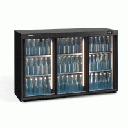 Arrière-bar 3 portes coulissantes vitrées 326L - H 900mm | Gamko - MG3/315SD