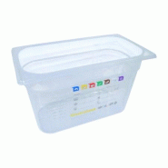 Bac HACCP Polypropylène GN 1/3 H. 200 mm - Gastroland - transparent plastique polypropylène 3701666002120