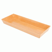 Barquette rectangulaire Kraft 19x8,5x3,5cm - par 1000