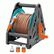Devidoir portable équipé - 15 m de tuyau + lance + accessoires