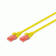 DIGITUS Câbles de brassage CAT 6 U/UTP, 3 m, jaune - jaune 4016032372035