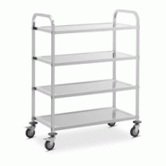 Helloshop26 - Chariot de service 4 plateaux 89 x 49,5 x 3 cm 108 kg acier inoxydable 14_0005058 - 3000228451537 Helloshop26 - Chariot de service 4 plateaux 89 x 49,5 x 3 cm 108 kg acier inoxydable 14_0005058 - 3000228451537