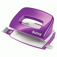 LEITZ Mini-perforateur 2 trous NeXXt Wow, capacité 10 feuilles, coloris violet - 50601062