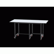 Paillasse de base pour générateurs de gaz et équipements de laboratoire - Plateau résistant aux produits chimiques, roues robustes, pieds ajustables - STABILO