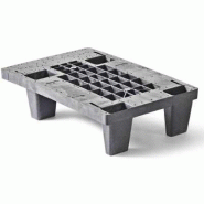 Palette plastique gamme légère 600 X 400 - 4 pieds - Plateau ajouré - CUQP6040HR4F Palette plastique gamme légère 600 X 400 - 4 pieds - Plateau ajouré - CUQP6040HR4F