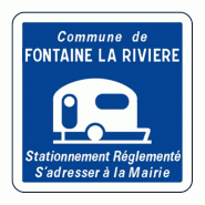 Panneau C23 - Stationnement réglementé (Aluminium bords rebordÃ©s, 700 mm, Classe 2)