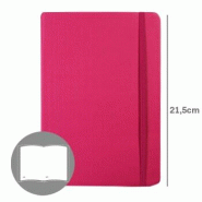 SMARTD Bloc-notes 21,5x14,5cm Cuir Semi Rose 116 Flh (agenda) - 5608011027938