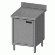 Table adossée avec portes battantes 400x600x850 mm à monter - P950146040