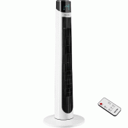 TecTake GmbH tectake Ventilateur colonne Arktis : 3 modes, 3 vitesses, fonction d'oscillation à 90°  Blanc - blanc plastique 406086