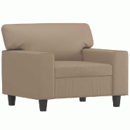 VidaXL Fauteuil Cappuccino 60 cm Similicuir Modèle Kervélis - 359411