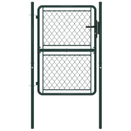 Vidaxl portillon acier 100 x 150 cm vert 144405