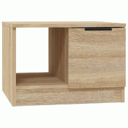 VidaXL Table basse chêne sonoma 50x50x36 cm bois d'ingénierie Modèle Majesté Moderne - 811343
