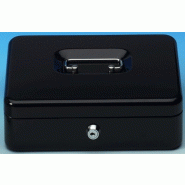 WEDO Caissette à monnaie, noir, 20 x 16 x 9 cm, avec clip à billets - 145221H