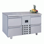 700 Table réfrigérée 4 Tiroirs Monoblock ENERGY LINE - 7489.5375 Combisteel - inox 7489.5375