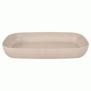 ADRIER - CC-0112-BEIG - (Pack de 3 unités) - Bol rectangulaire GN 1/1 x 7,5 cm prof. - Beige - beige plastique CC-0112-BEIG