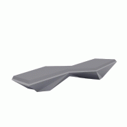 Chaise longue transat design FAZ - gris
