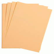 Clairefontaine Etui de 25 feuilles de papier Maya, 270 g/m², A1, coloris abricot - orange 97964C