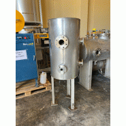 Cuve en acier inoxydable 100 litres d'occasion avec serpentin intérieur et isolation thermique - référence : c9978