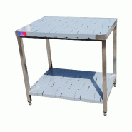 Gasfrit – Table de travail industrielle centrale en acier inoxydable 800 x 600 x 850 mm - inox gf1128