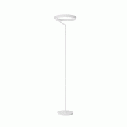 Gea Luce CRISEIDE PT Lampadaire LED 40W 2100lm 3000K commande au pied dimmable en aluminium blanc satiné - Gealuce - CRISEIDE PT - BIANCO Gea Luce CRISEIDE PT Lampadaire LED 40W 2100lm 3000K commande au pied dimmable en aluminium blanc satiné - Gealuce - CRISEIDE PT - BIANCO
