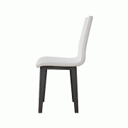 Itamoby Chaise Armida Pieds anthracite Coussin blanc 01 (Pieds coniques) - blanc 8050598024461