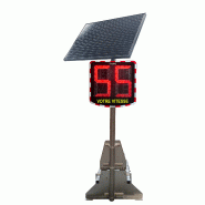 Radar pédagogique mobile solaire fabriqué en France - RDPG-TF01/SL_MB