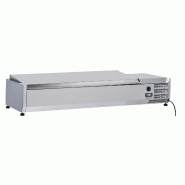 Saladette à poser 6 x GN 1/3 avec couvercle CSAP613C Casselin - gris CSAP613C Saladette à poser 6 x GN 1/3 avec couvercle CSAP613C Casselin - gris CSAP613C