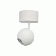 Spot de plafond LED Bora Surface 8,5 W 36° 3000 K Blanc mat, spot sphérique orientable, rendu des couleurs élevé - Beneito & Faure - blanc 8436590