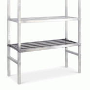 Tablette alimentaire inox claire-voie l.600 x p.400  storinox - 1905380