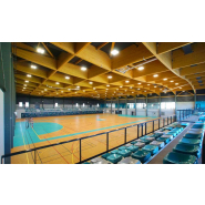 Tribune télescopique pour manifestation sportive