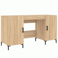 VidaXL Bureau chêne sonoma 140x50x75 cm bois d'ingénierie Modèle Orion Frame Plus - 829551