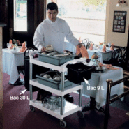 Bac à déchet 30 L pour chariots alimentaires Rubbermaid Bac à déchet 30 L pour chariots alimentaires Rubbermaid