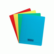Calligraphe Lot de 10 Cahier Ligne 8000 17x22, 96p./48 feuilles 90 g/m² piquées, couv. PP assortis, Séyès - 3210330180403